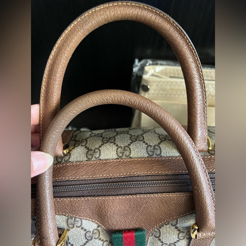 Gucci Vintage Boston Sherry Line Bag - Picture 14 of 15
